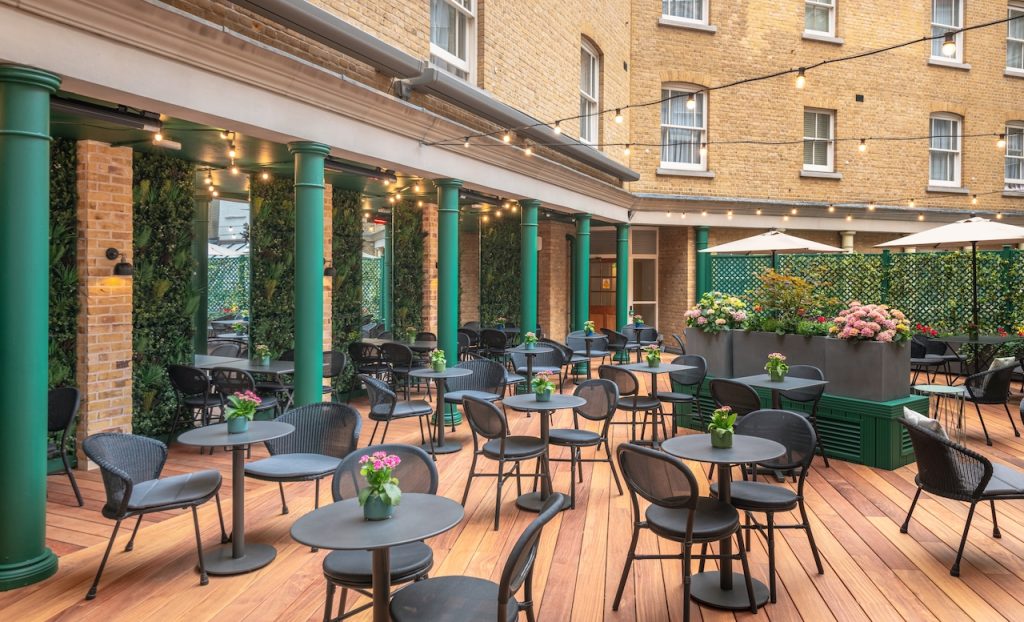 The Roof Terrace at The Sloane Club - London Begins at 40